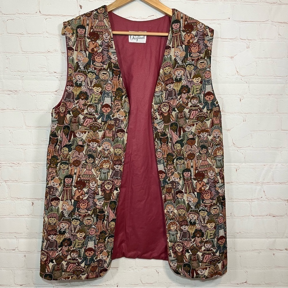 Handmade Vest Womens Medium Long Teacher International Children
